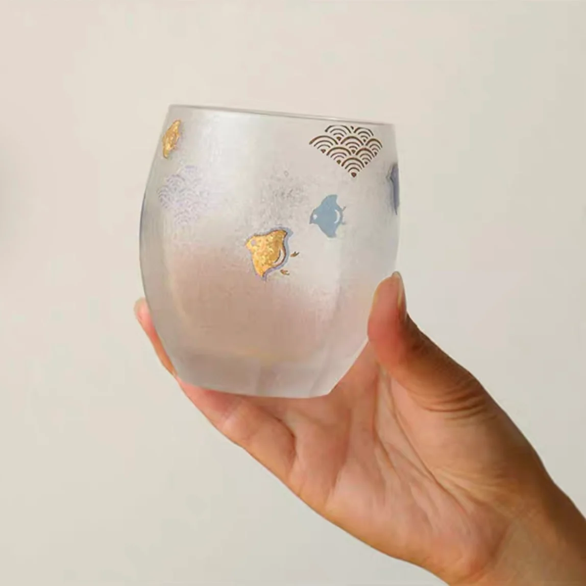 Aderia Creative Frosted Short Beer Glass - Image 4