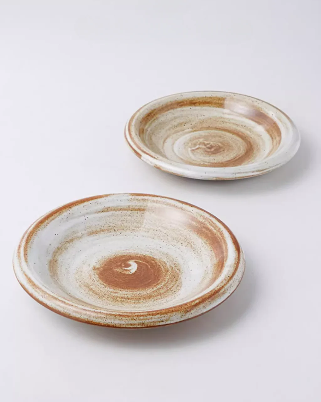 ALANIZ JIN Series Wood-Fired Gloss Rimmed Vintage Plate - Image 6