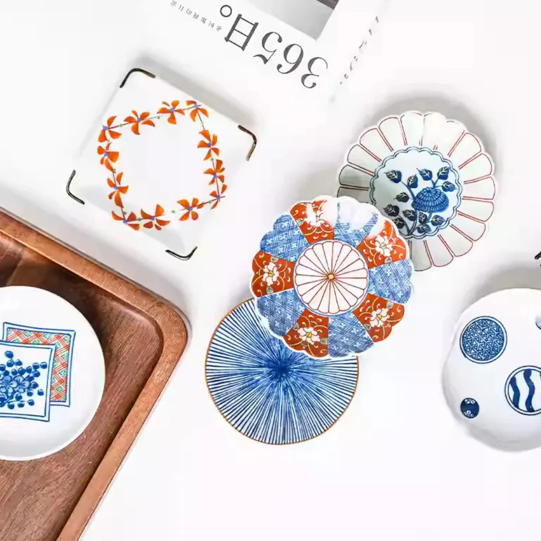 Arita Ware Blue & White Bean Soy Dish - Image 3