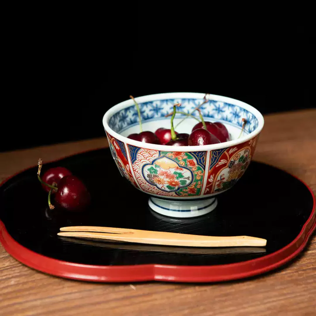 Arita Ware Ko-Imari Bowl Set - Image 3