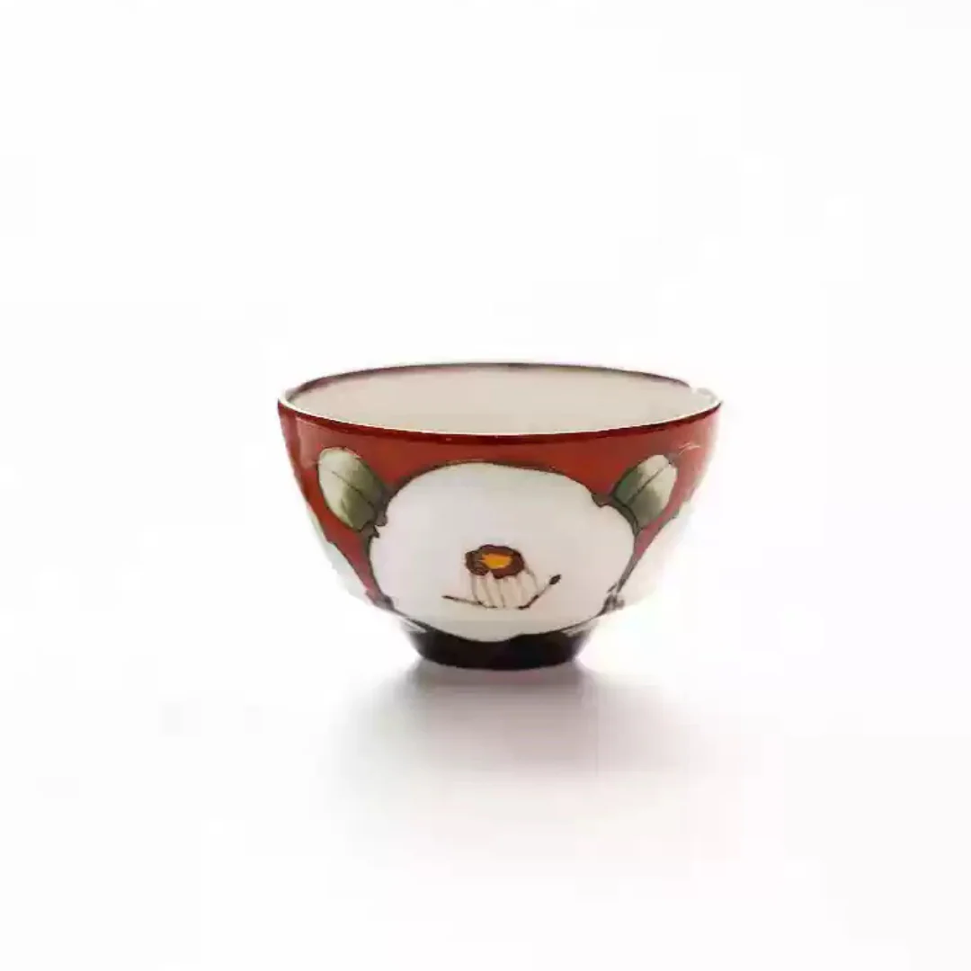 Arita-yaki Hand-Painted Vintage Camellia Teapot Set - Image 18