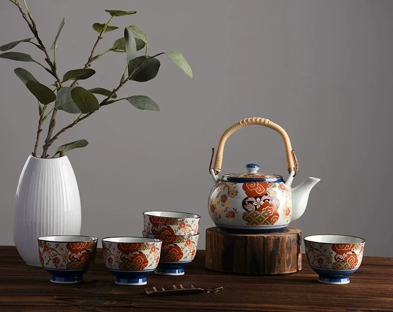 Arita-Yaki Imari Series Handcrafted Japanese Ceramic Tea Cup Gift Set - Image 8