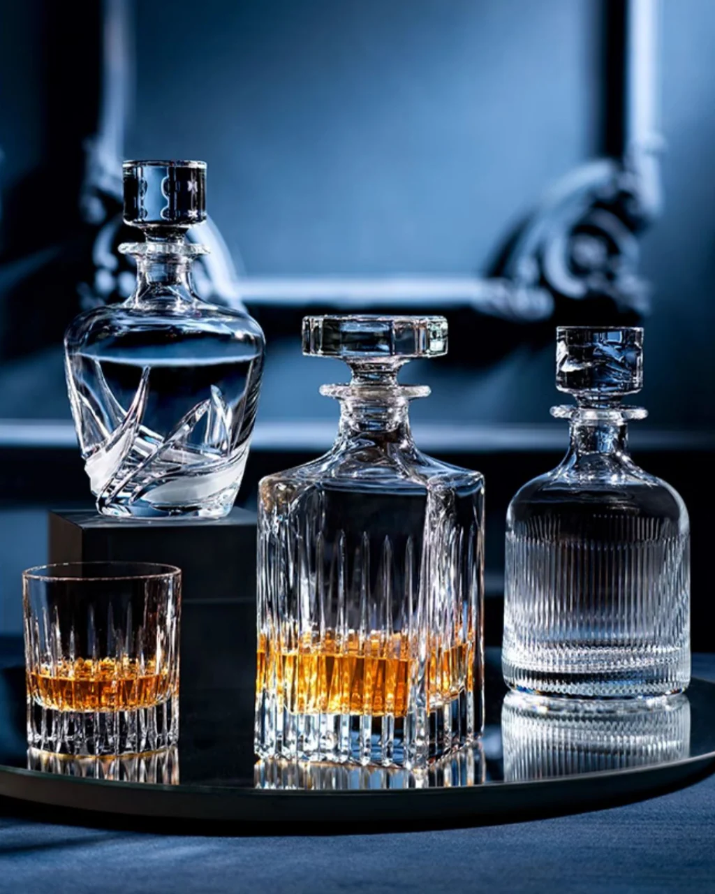 DaVinci Handcrafted Crystal Glass Decanter Set - Image 5