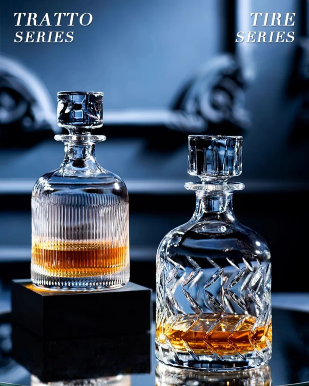 DaVinci Handcrafted Crystal Glass Decanter Set - Image 6