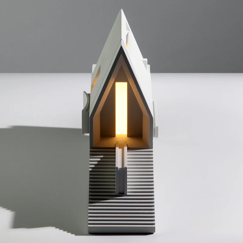 Deisoukoku Aranya Chapel Concrete Table Lamp - Image 4