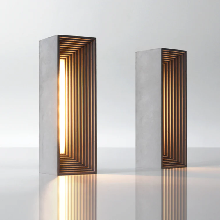 Deisoukoku Stairway of Light Concrete Table Lamp - Image 2