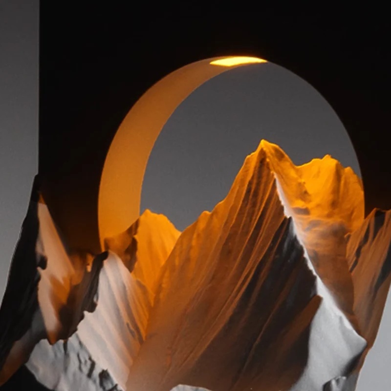 Deisoukoku The Mountain Concrete Aroma Lamp - Image 5