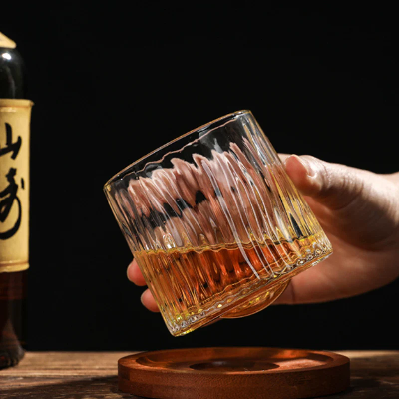 Edo Glass Handcrafted Self-Rotating Whisky Glass - Image 11