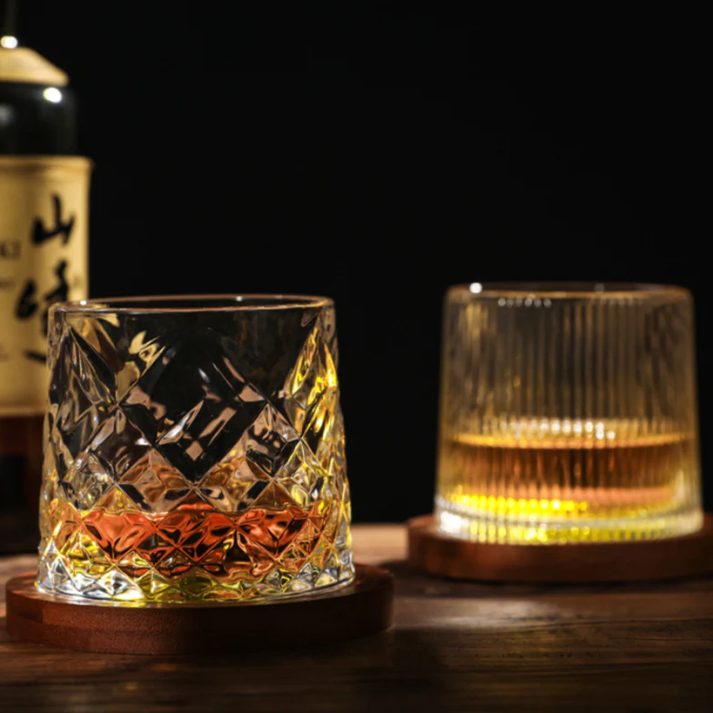 Edo Glass Handcrafted Self-Rotating Whisky Glass - Image 12