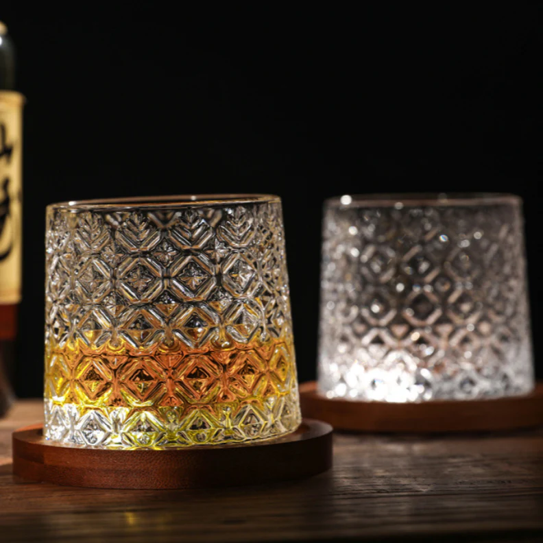 Edo Glass Handcrafted Self-Rotating Whisky Glass - Image 13