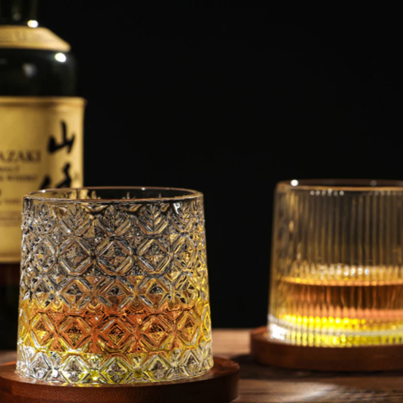 Edo Glass Handcrafted Self-Rotating Whisky Glass - Image 6