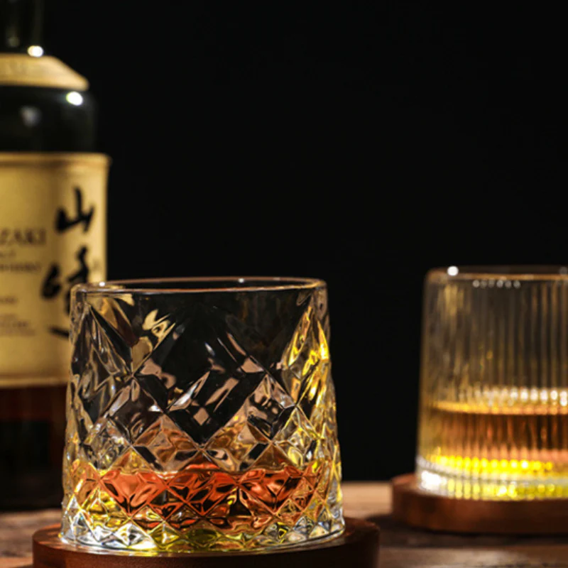 Edo Glass Handcrafted Self-Rotating Whisky Glass - Image 7