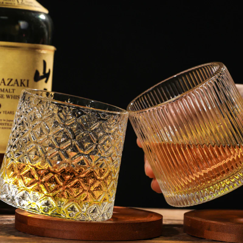 Edo Glass Handcrafted Self-Rotating Whisky Glass - Image 8