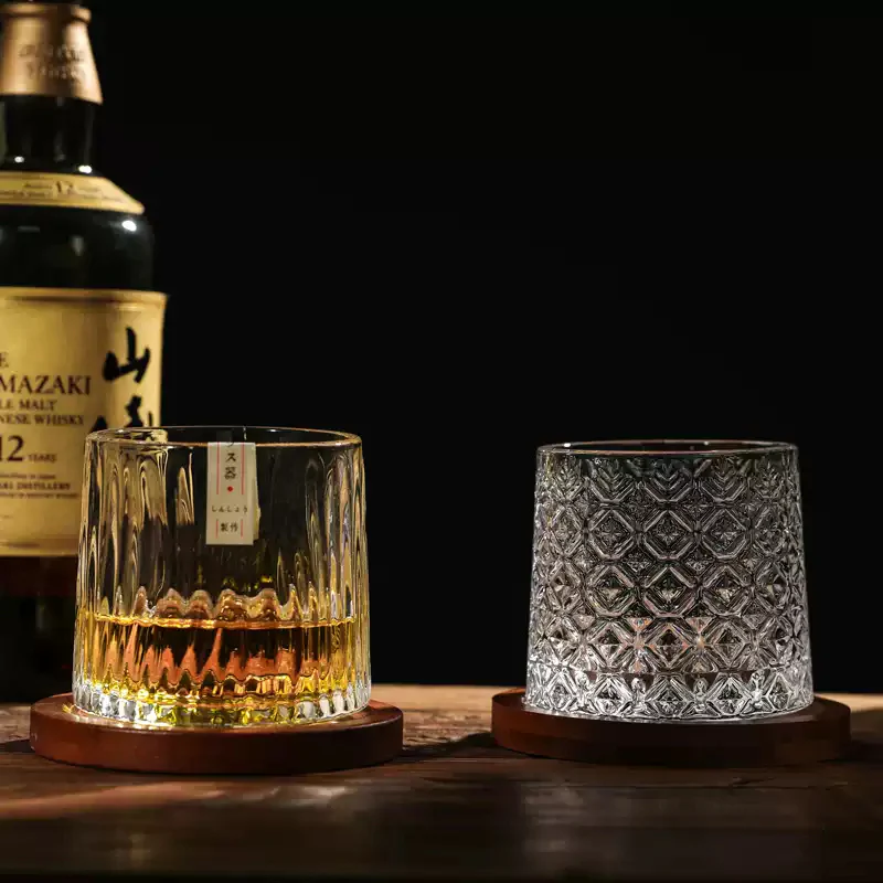 Edo Glass Handcrafted Self-Rotating Whisky Glass - Image 9