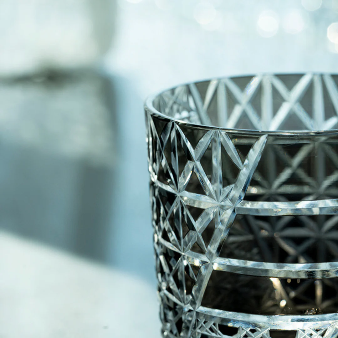 Edo Kiriko Hand-Carved Dark Knight Whiskey Glass - Image 8