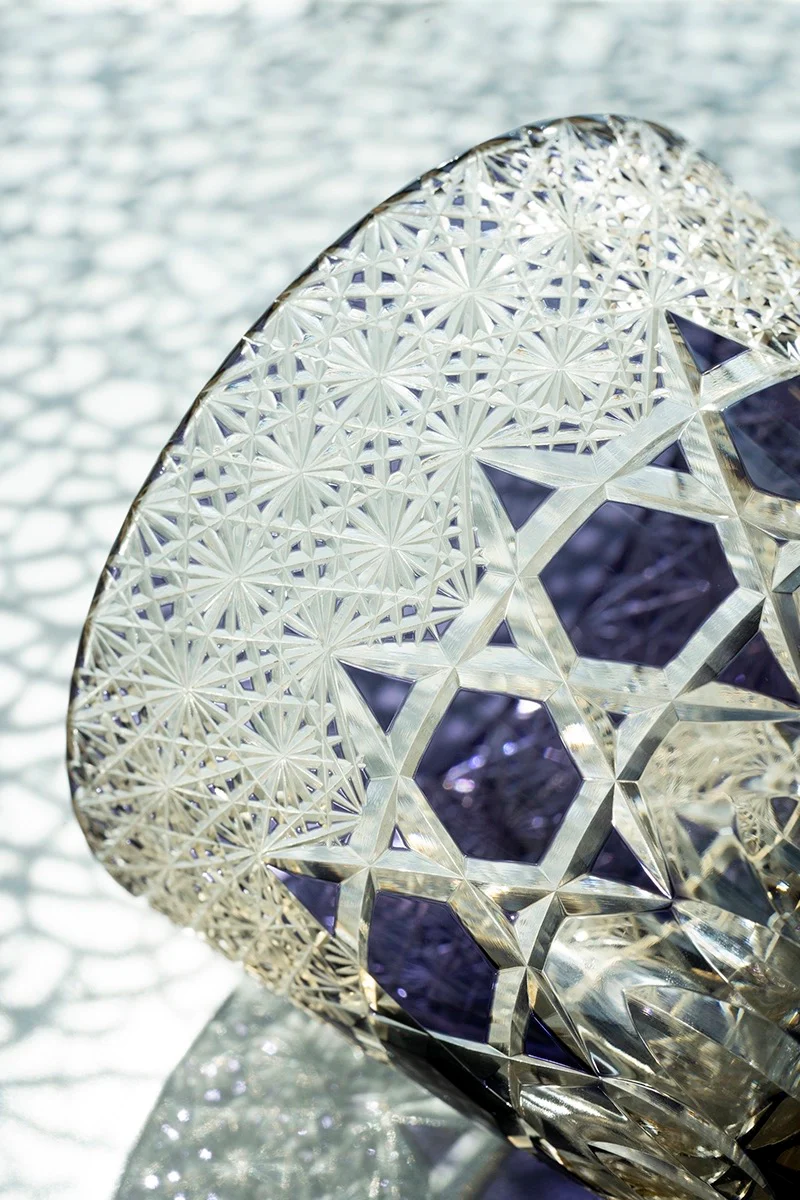 Edo Kiriko Hand-Carved Fluorite Whisky Glass - Image 5