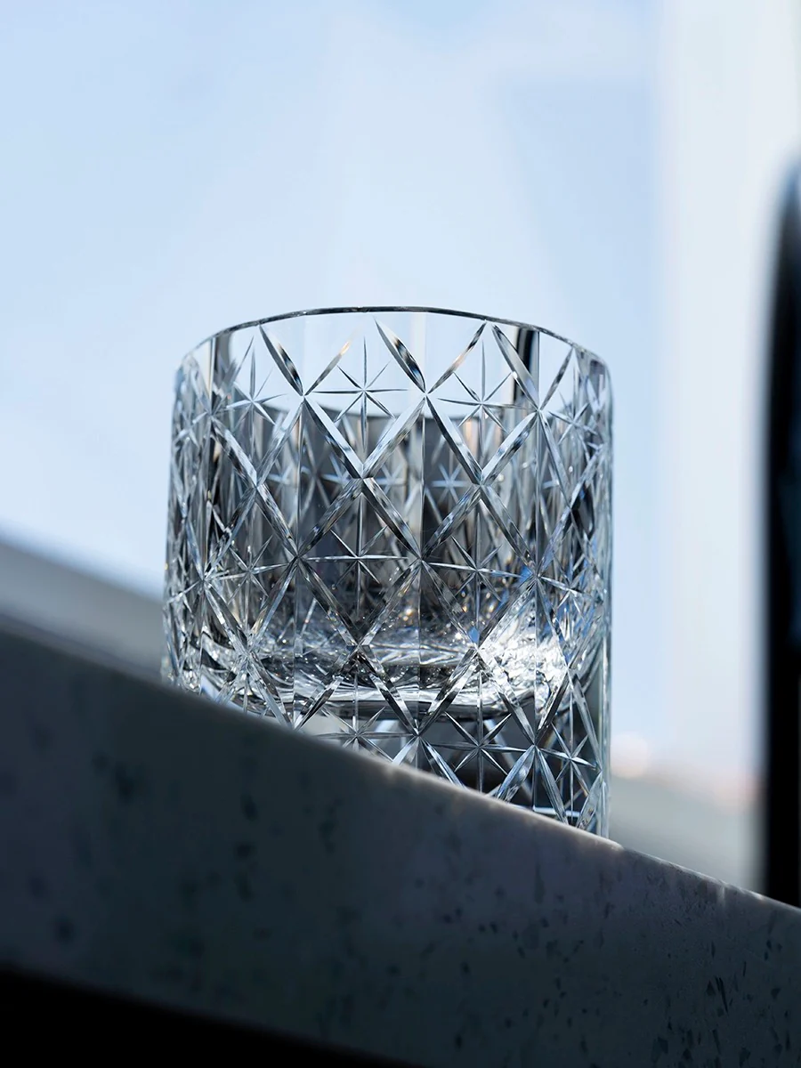 Edo Kiriko Hand-Carved K9 Crystal Star Whiskey Glass - Image 5