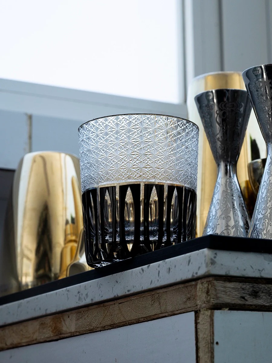 Edo Kiriko Hand-Carved Rainy Night Whiskey Glass - Image 7