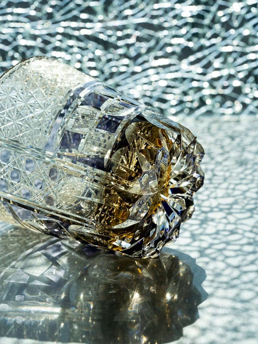 Edo Kiriko Hand-Carved Ryumoku Glass - Image 10