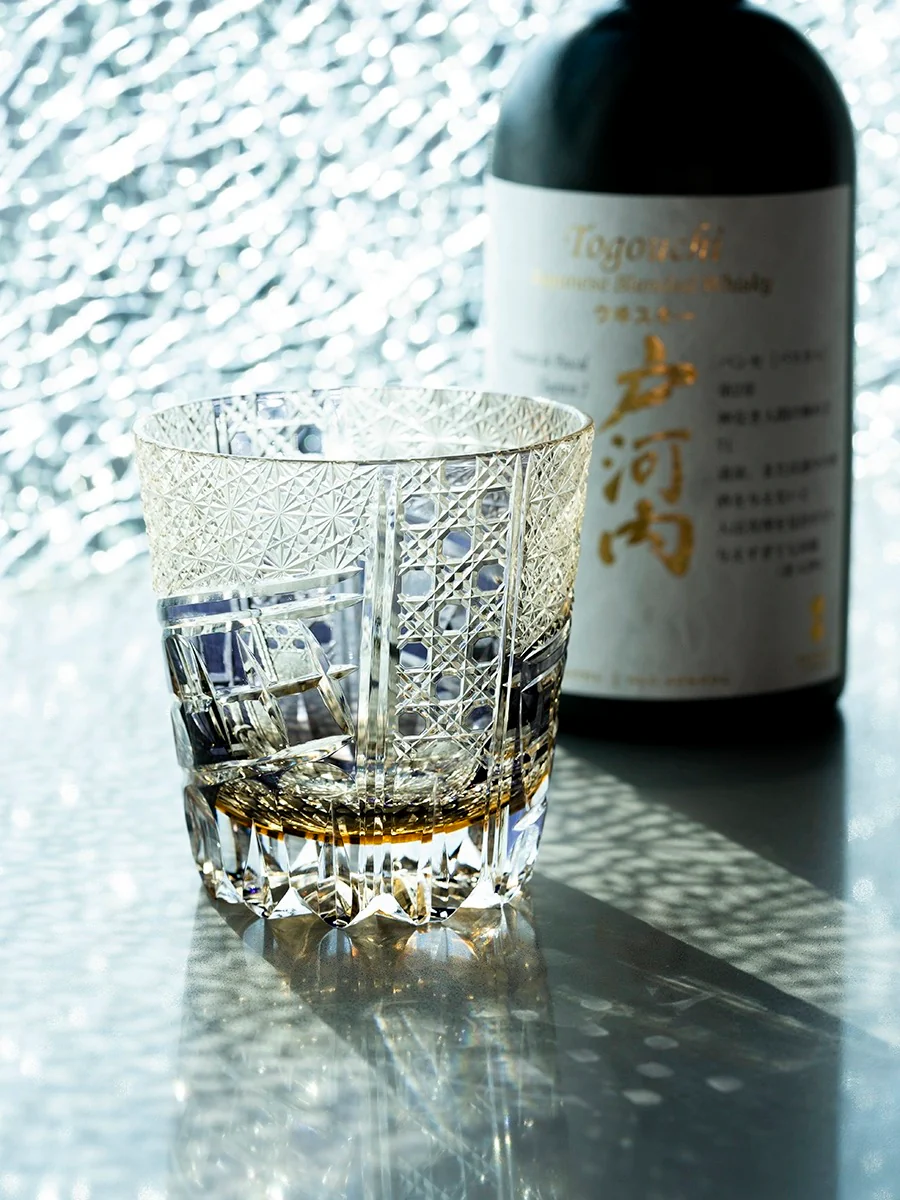 Edo Kiriko Hand-Carved Ryumoku Glass - Image 11