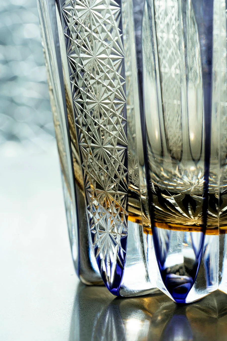 Edo Kiriko Hand-Carved Starlight Banner Whiskey Glass - Image 3