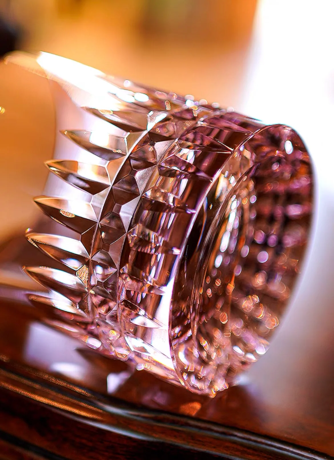 Edo Kiriko Hand-Cut Spearhead Glass - Image 4