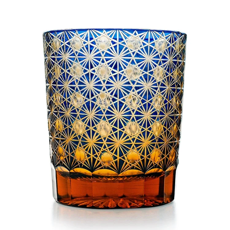 Edo Kiriko Hand-Carved Aurora Whiskey Glass - Image 11