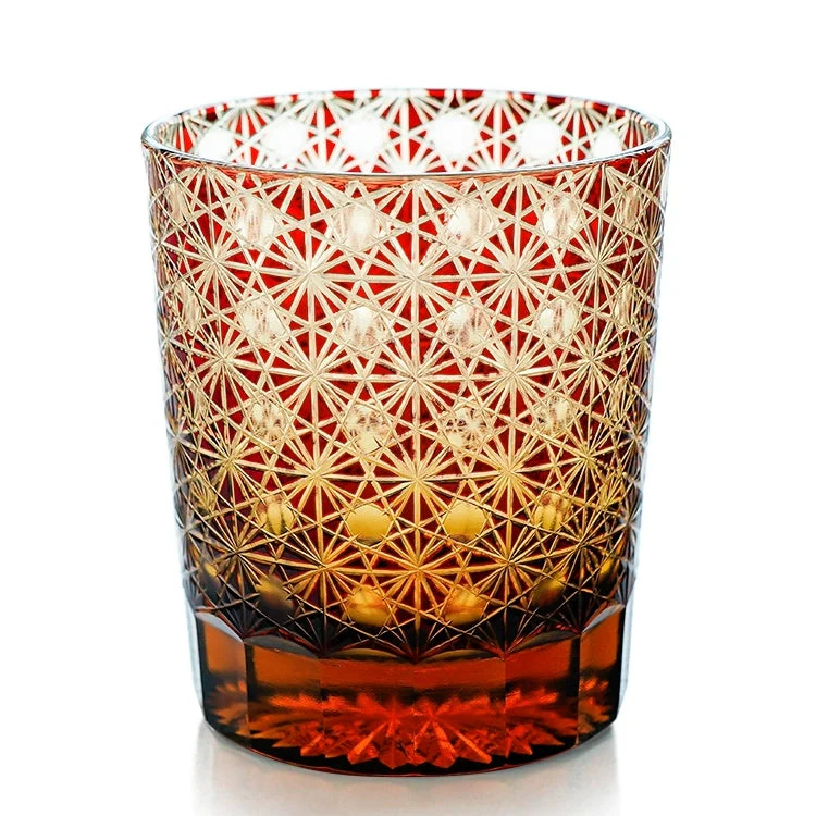 Edo Kiriko Hand-Carved Aurora Whiskey Glass - Image 12