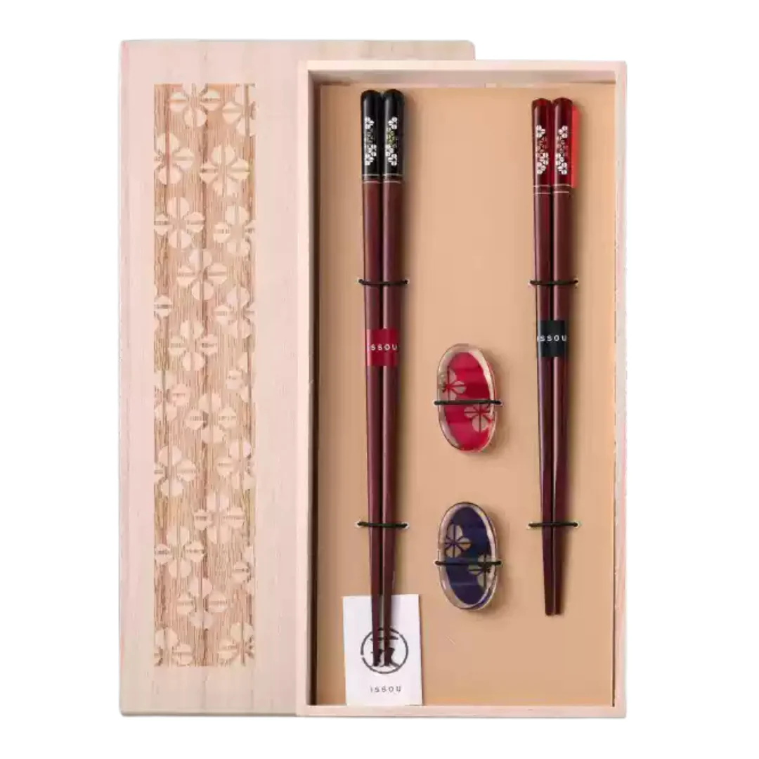 Hakoya Vintage Natural Wood Handcrafted Chopstick Set - Image 13
