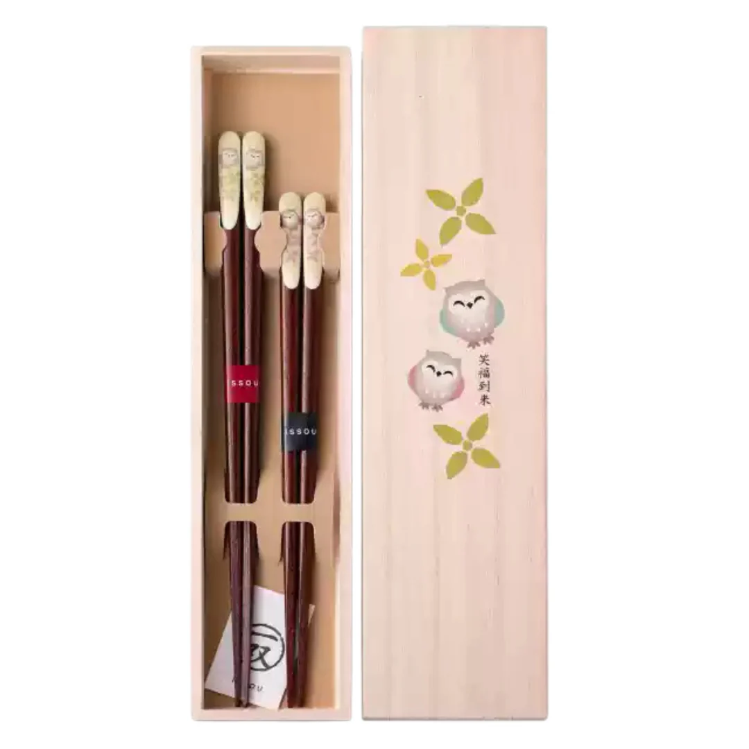 Hakoya Vintage Natural Wood Handcrafted Chopstick Set - Image 20