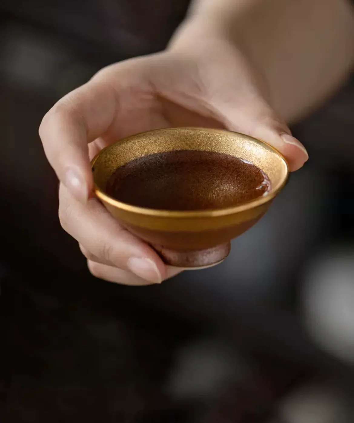 Hasami-Yaki Gold and Silver Tenmoku Chawan Set - Image 11