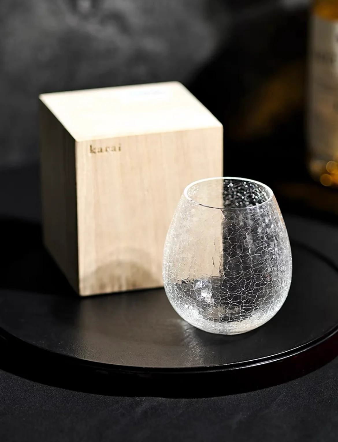 Hirota Glass Crackle Pattern Whisky Glass - Image 3