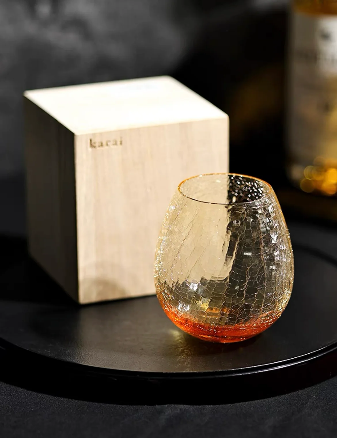 Hirota Glass Crackle Pattern Whisky Glass - Image 4
