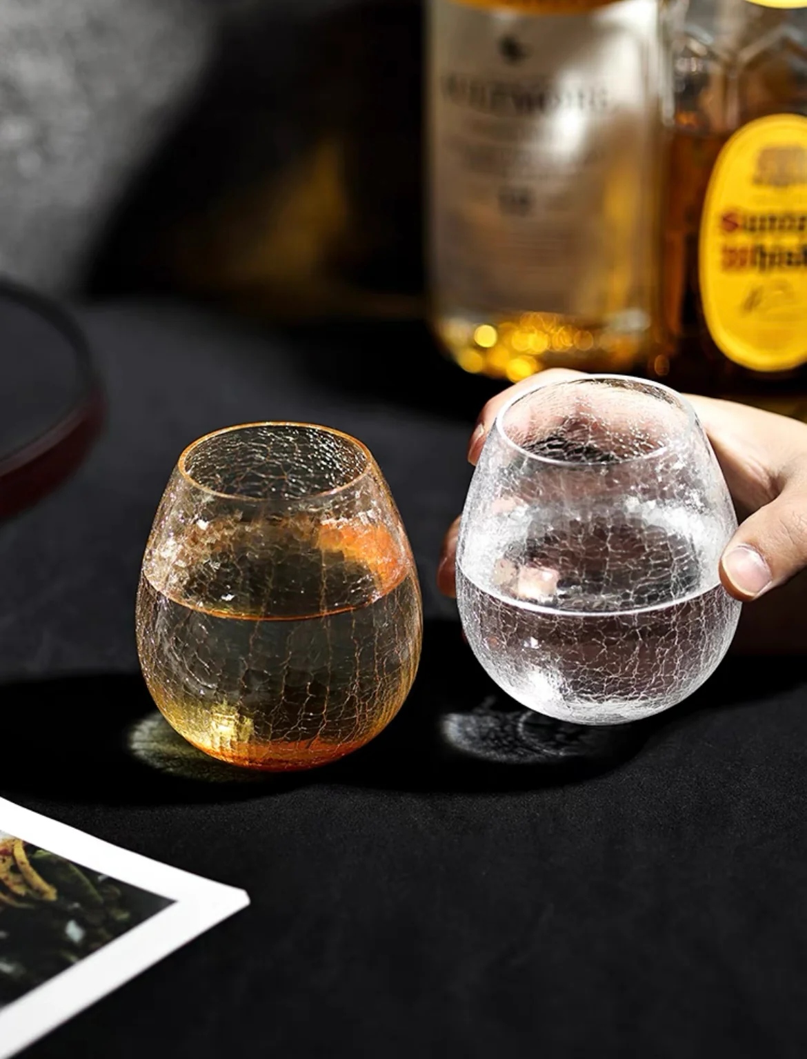 Hirota Glass Crackle Pattern Whisky Glass - Image 7