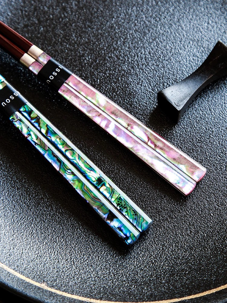 ISSOU Handcrafted Shining Pearl Chopstick Wedding Gift Set - Image 7