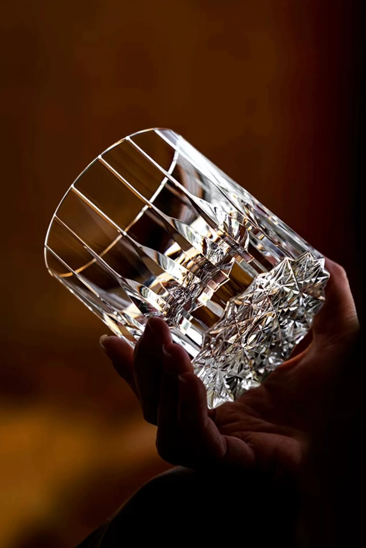 Edo Kiriko Starburst Crystal Whiskey Glass - Image 5
