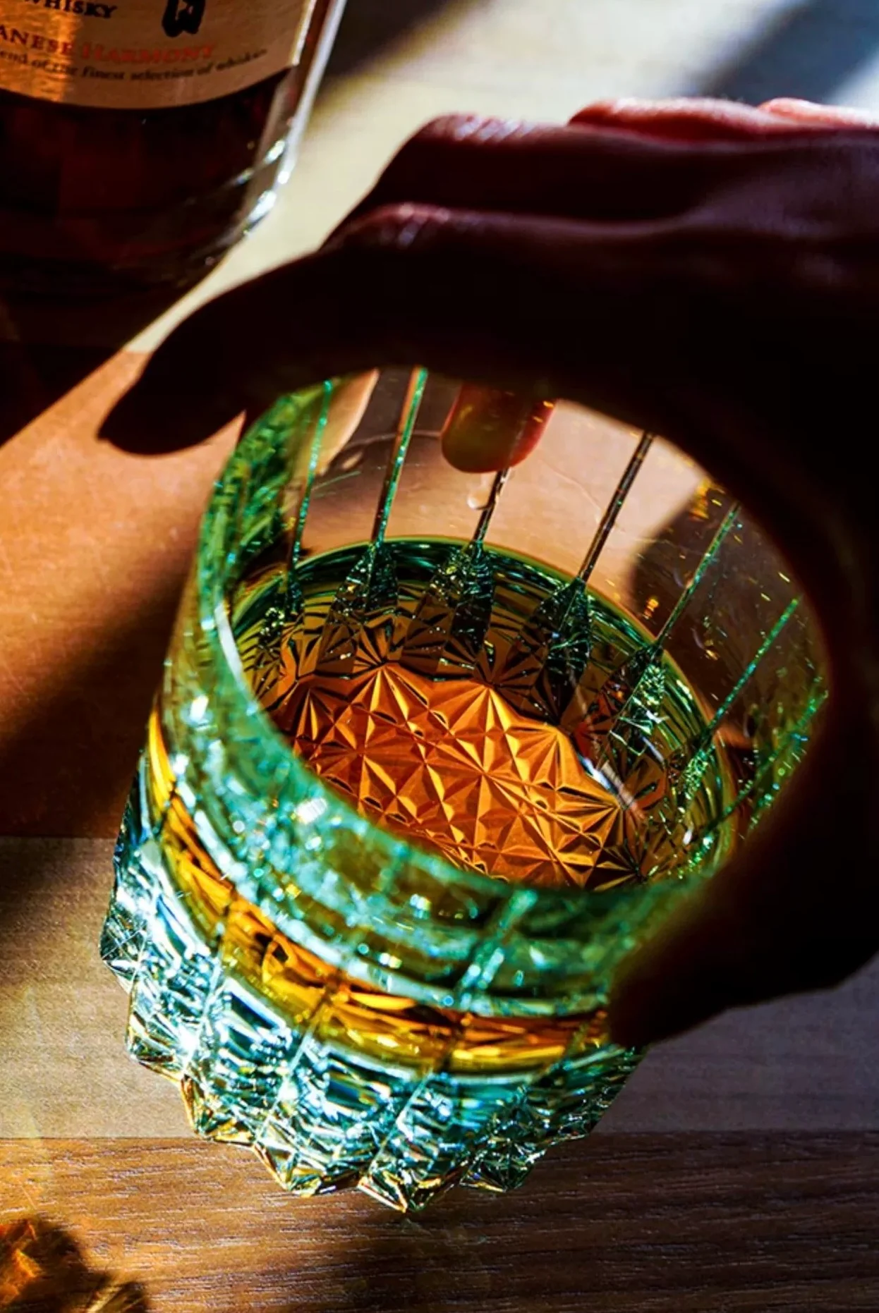 Edo Kiriko Starburst Crystal Whiskey Glass - Image 6