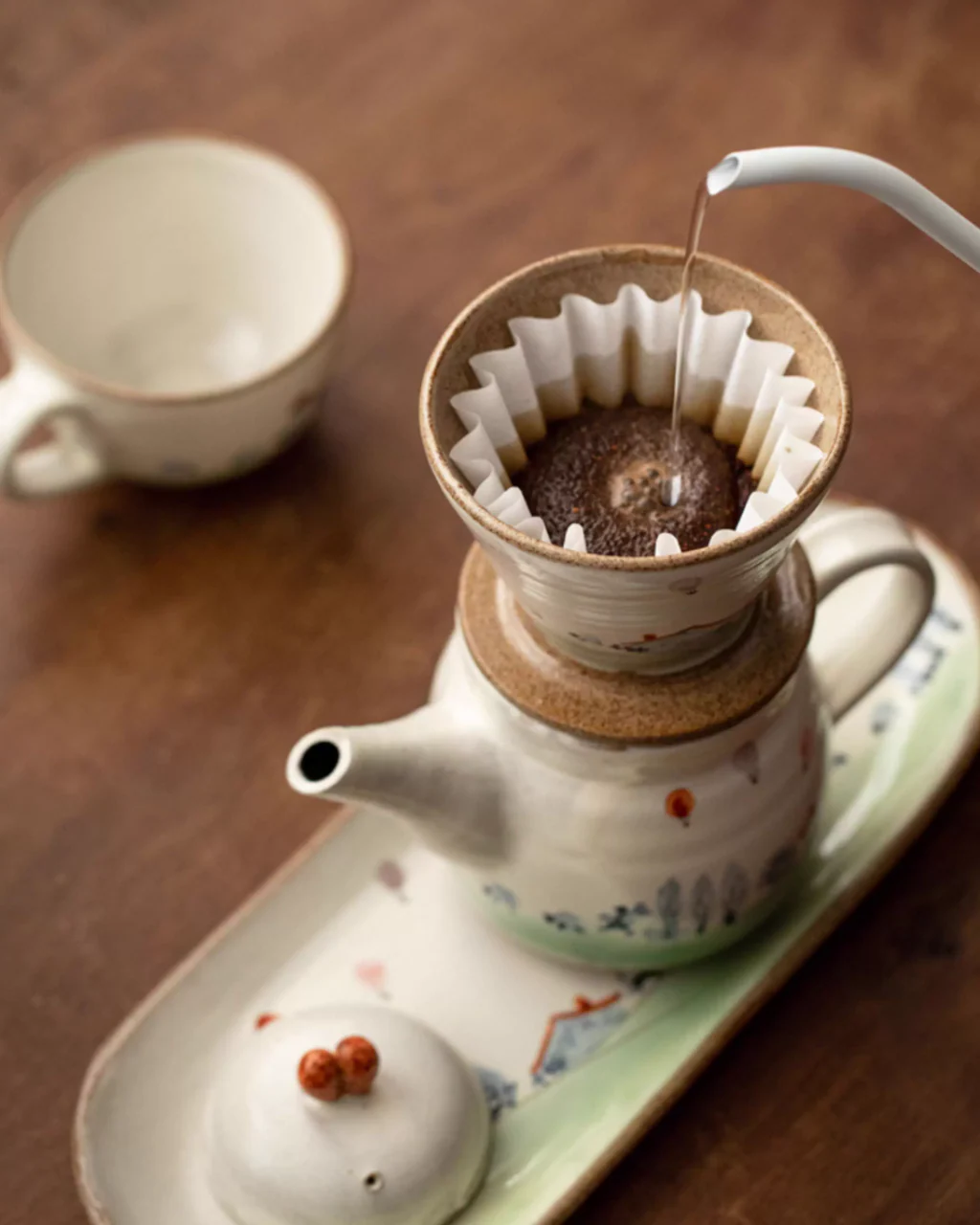 Kasama Ware Hand-Painted Countryside Teapot Set – Multi-Use for Tea & Coffee - Image 4
