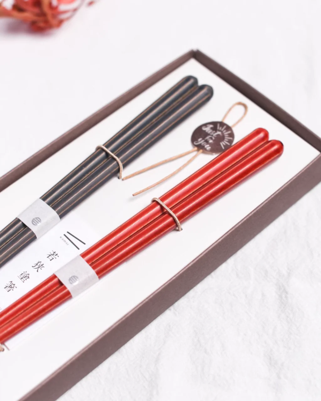 Kawai Wakasa-Nuri Antibacterial Couple Chopstick Set – Wedding Gift - Image 3