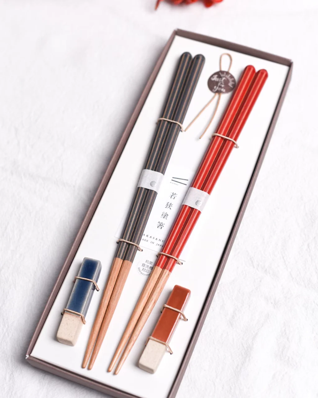 Kawai Wakasa-Nuri Antibacterial Couple Chopstick Set – Wedding Gift - Image 6