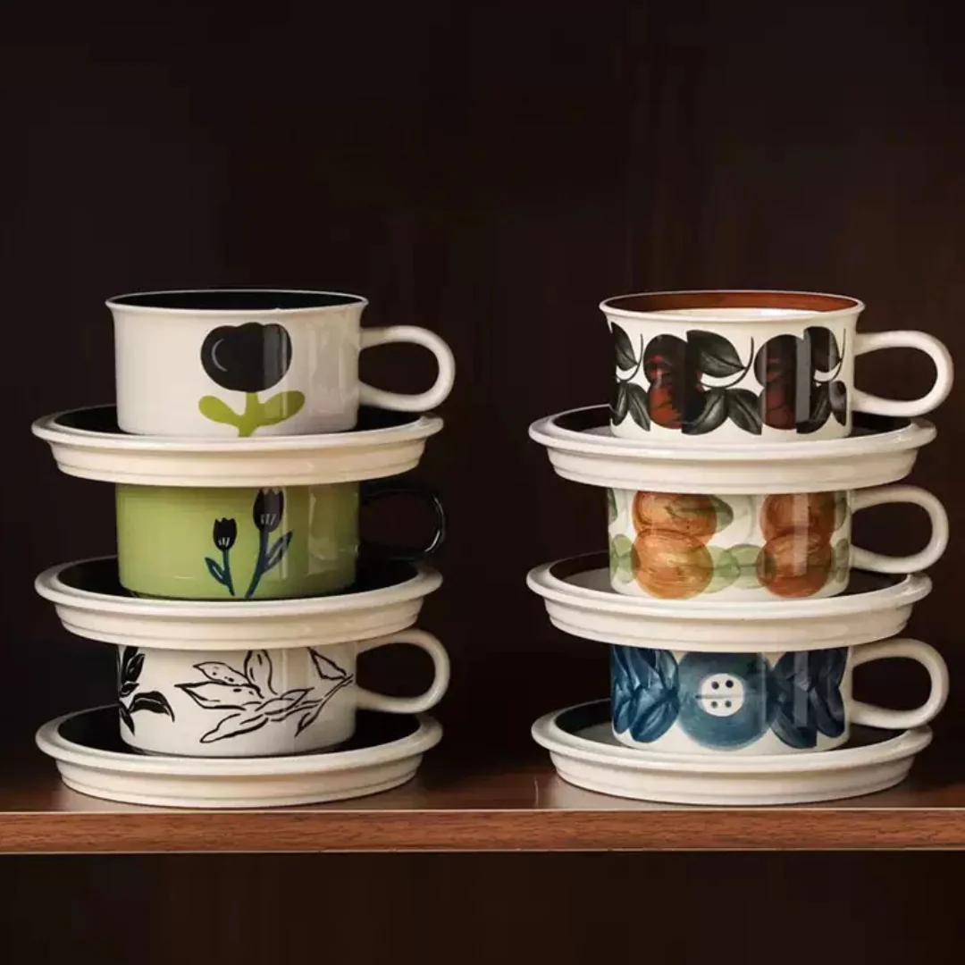 Kawasimaya Vintage Floral Coffee Mug Wedding Gift Set - Image 4