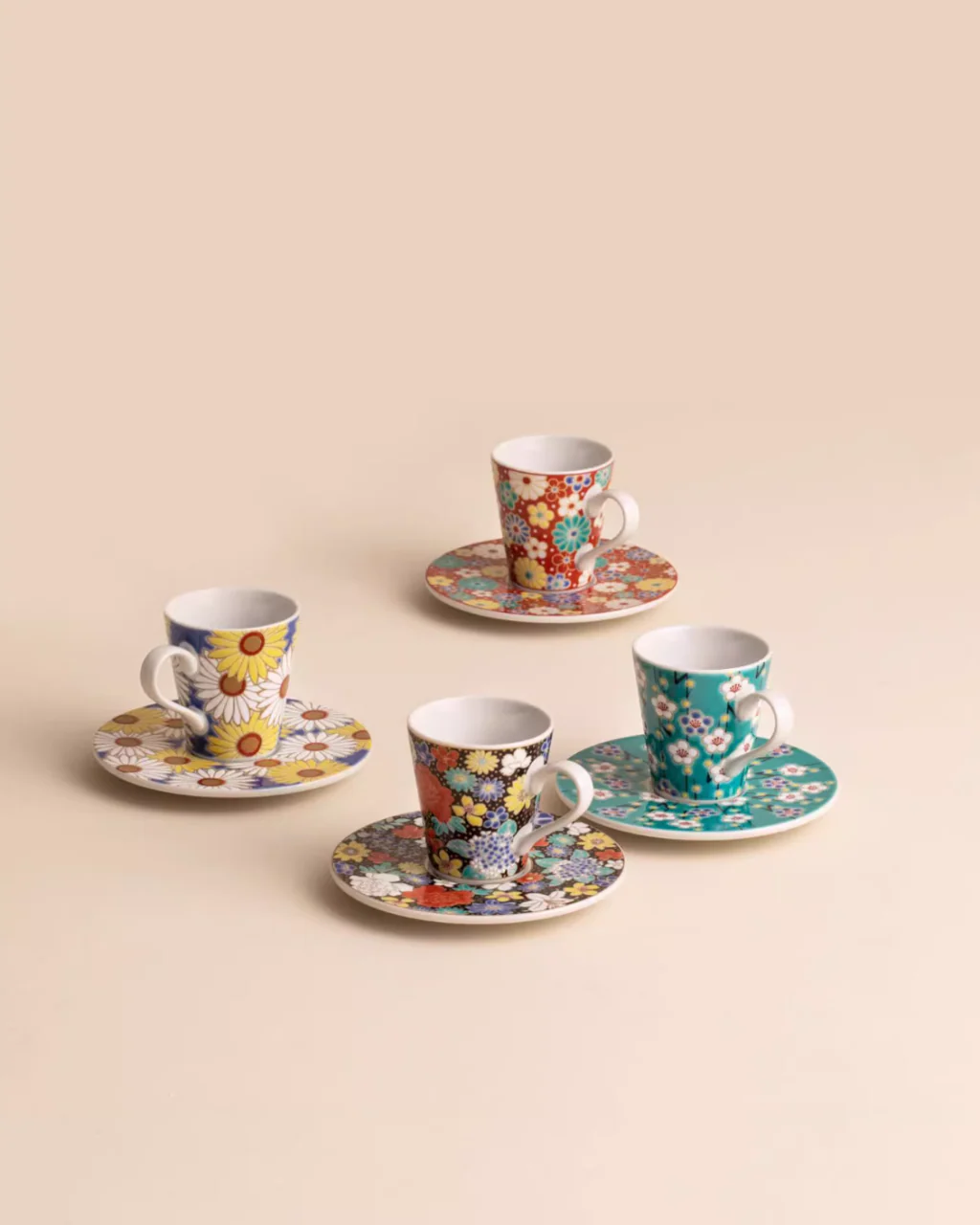 Kutani Ware Imperial Floral Coffee Cup - Image 2