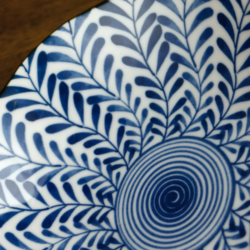 Mino Ware Botanical Series Underglaze Salad Plate - Image 11