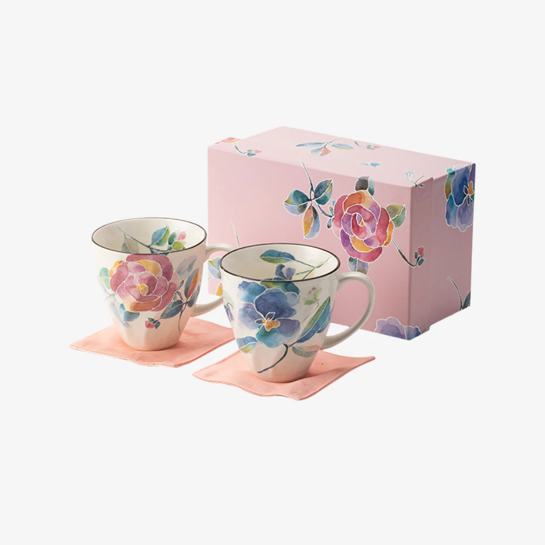 Mino Ware Floral Series Mug Gift Set - Image 12