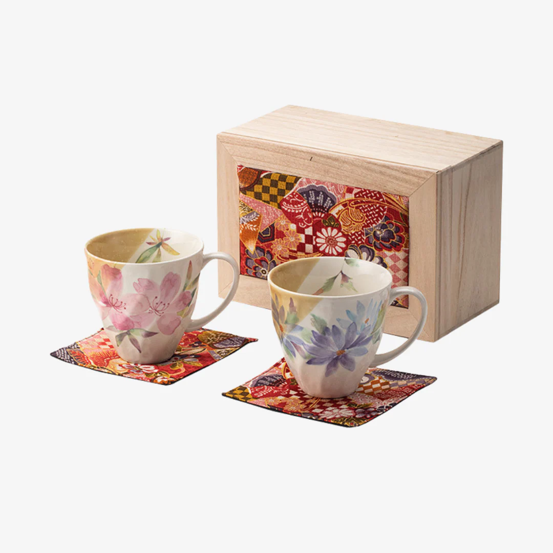 Mino Ware Floral Series Mug Gift Set - Image 14
