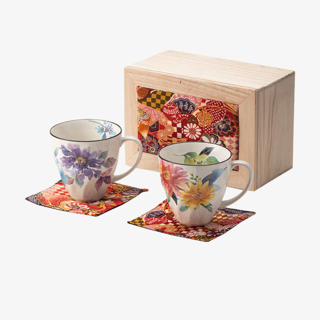 Mino Ware Floral Series Mug Gift Set - Image 19