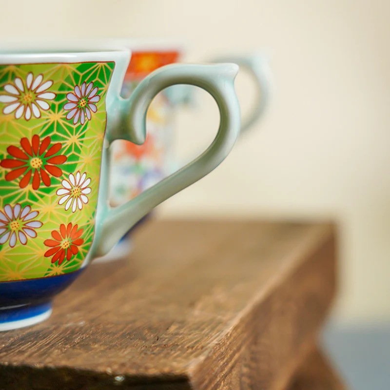 Mino Ware Ko-Imari Coffee Cup Gift Set - Image 13