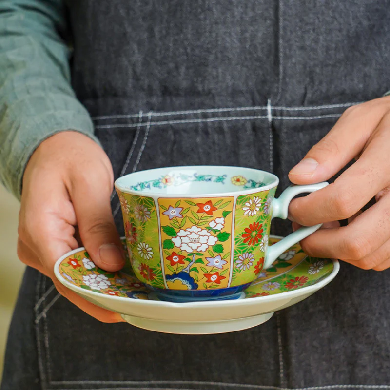 Mino Ware Ko-Imari Coffee Cup Gift Set - Image 15