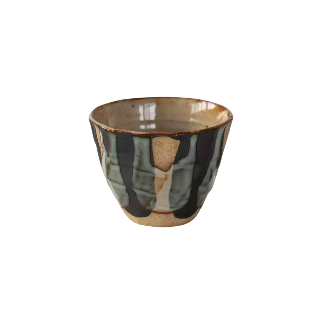 Mino Ware Rustic Ryuun Tokusa Coffee Cup - Image 9