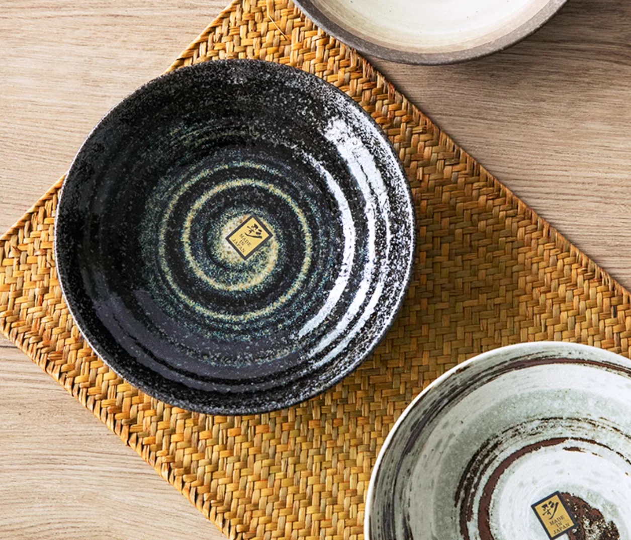 Mino Ware Rustic Vintage Ceramic Plate - Image 11